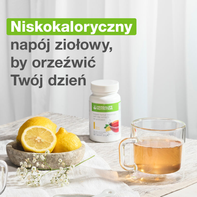 Rozpuszczalny napój ziołowy z ekstraktami herbaty | smak cytrynowy - obrazek 3