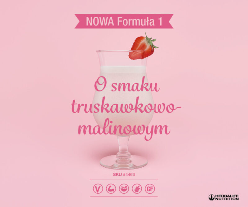 Koktajl odżywczy Truskawka i Malina <br>550 g - obrazek 2